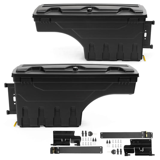 G-PLUS One Pair of Truck Bed Storage Box Compatible with Chevy Colorado/GMC Canyon 2015-2020 Rear Driver and Passenger Side 2Pcs Set