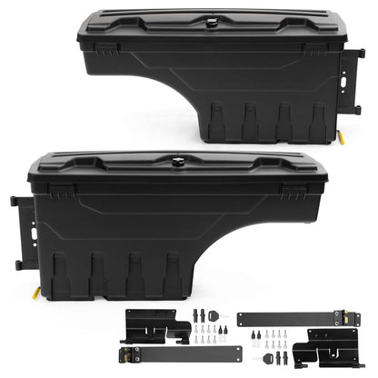 G-PLUS One Pair of Truck Bed Storage Box Compatible with Chevy Colorado/GMC Canyon 2015 2016 2017 2018 2019 2020 Rear Driver and Passenger Side 2Pcs Set