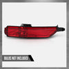 G-PLUS Right Rear Fog Lamp Bumper Cover Reflector Compatible with VW Touareg 2011-2014 7P6945702D Red