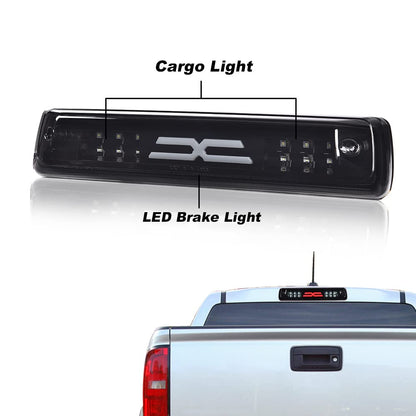 G-PLUS LED 3rd Third X Brake Light Rear Brake Stop Tail Light Compatible with Chevy Colorado Canyon 2015 2016 2017 2018 High Mount Stop Light Third Tail Light GM25971002 52019397