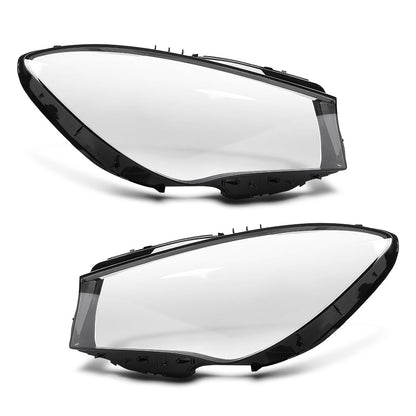 G-PLUS Headlight Lens Cover Compatible with Benz GLC-Class W253 CLA250 CLA45 AMG 2016-2019 Left & Right Front Headlamp Lens Cover Clear