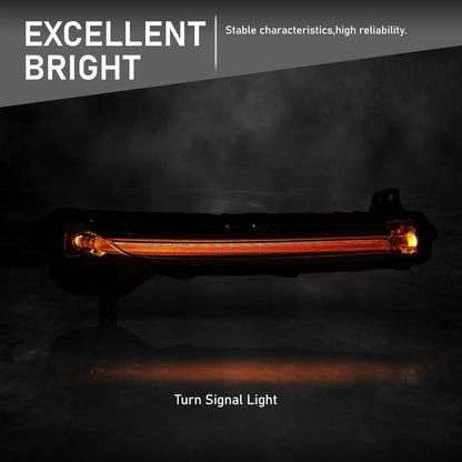 G-PLUS LED Turn Signal Light Lamp RH Compatible with Lincoln Corsair 2020-2024 FO2531174, LJ7Z13K371A Black
