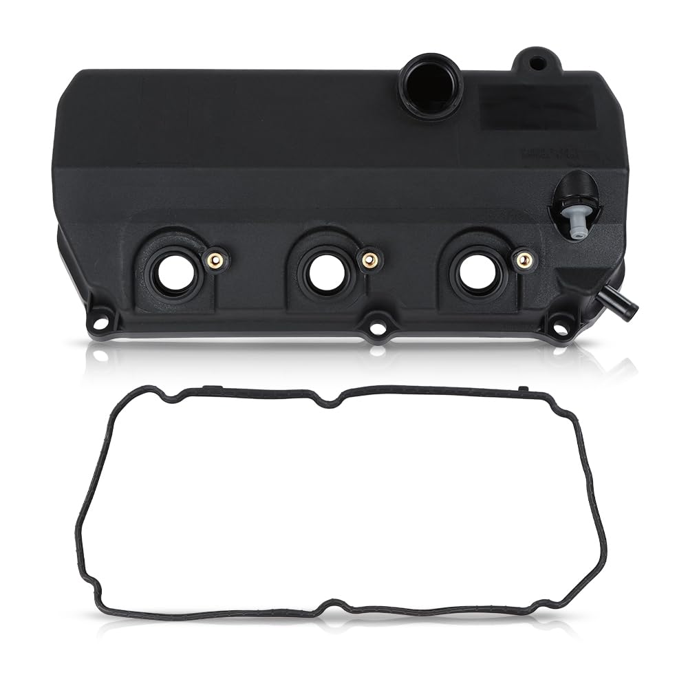 G-PLUS Engine Valve Cover w/Gasket Compatible with Mitsubishi Outlander 3.0L 2007-2009 1035A840 Black
