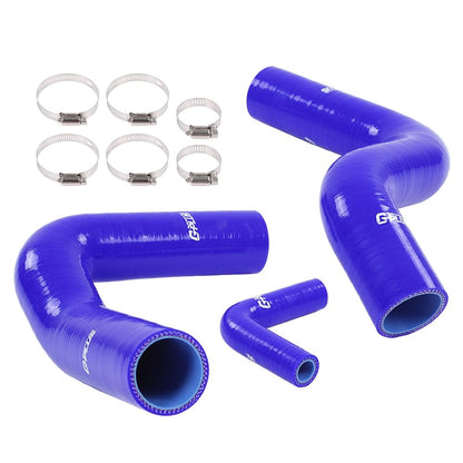G-PLUS Silicone Radiator Coolant Hose Kit Clamps Compatible With 1996-2004 FORD MUSTANG GT 4.6L V8,Blue