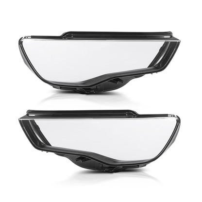 G-PLUS Headlight Lens Cover Compatible with Audi A3 2013-2016 8V0941003, 8V0941004 Left & Right Pair Front Headlamp Lens Cover Clear