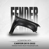 G-PLUS Fender Front Right Side Compatible with GMC Canyon (submodel: Base, SL, SLE, SLT) 2015-2020, Fit GMC Canyon Denali 2017-2022 GM1241405, 23373628 Primed Black