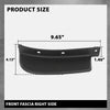 G-PLUS Front Bumper Fascia Spat Right Side Compatible with Jeep Cherokee 2019-2022 68288014AC