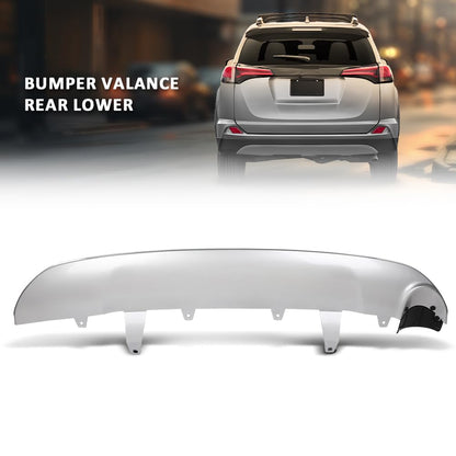 G-PLUS Rear Lower Bumper Valance Panel Compatible with Toyota RAV4 (submodel: LE, Limited, SE, XLE) 2016-2018 524530R020, 524530R020B2, TO1195108 Silver