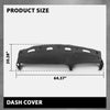 G-PLUS TPE Molded Dash Cover Pad Compatible with Dodge Ram 1500 (submodel: Laramie, Sport, ST, WS) 1998-2001/ Dodge Ram 2500/3500 Base 1998-2002 99815013 (Black) Dashboard Cover