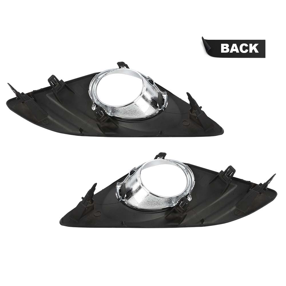 G-PLUS Pair Front Bumper Fog Light Grille Lamp Cover Compatible with Toyota Camry 2012-2014