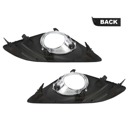 G-PLUS Pair Front Bumper Fog Light Grille Lamp Cover Compatible with Toyota Camry 2012-2014