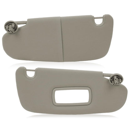 G-PLUS Beige Sun Visor LH Driver & RH Passenger Side 1 Pair Compatible with 2002-2009 Dodge Ram 1500 2500 3500 (Only the Passenger Side with a Mirror)