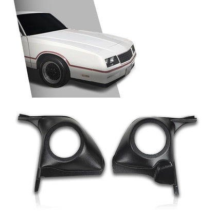 G-PLUS Speaker Kick Panels Pair Black Compatible with Chevy Monte Carlo El Camino Malibu, Fit Oldsmobile Cutlass Fit Pontiac Grand Prix, Buick Regal 1978-1988