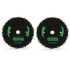 G-PLUS 9-Inch 2PCS Chainsaw Brush Blade 14-Tooth Fit Cutter Trimmer Head Weed Mower Saw Blade Black