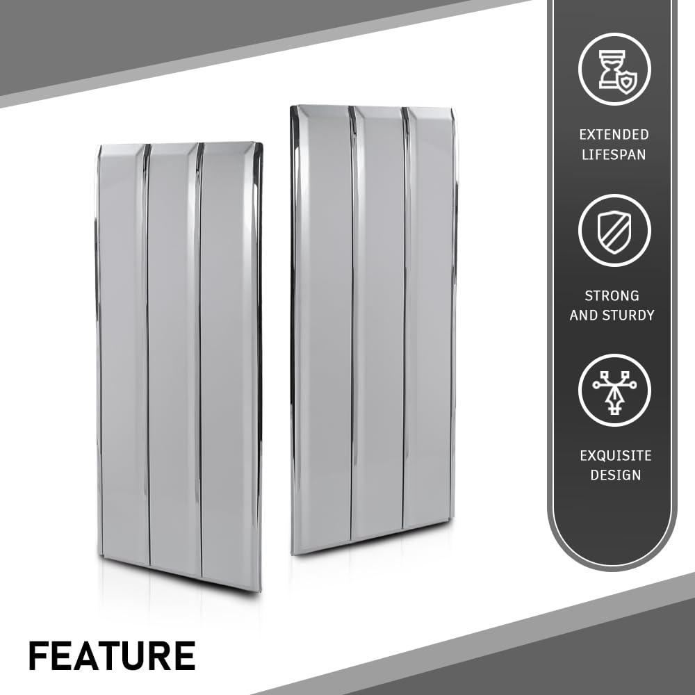 G-PLUS Door Side Fender Vent Molding Cover Trim LH&RH Compatible with Range Rover Vogue L405 2013-2022 Silver