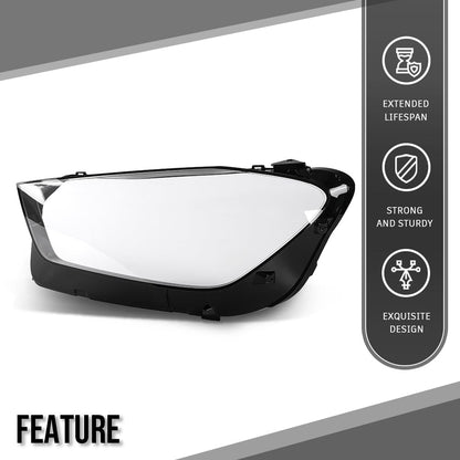 G-PLUS Headlight Lens Cover Compatible with Benz GLC Class W253 X253 2019 2020 2021 2022 Left & Right Front Headlamp Lens Cover Clear