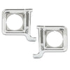 G-PLUS Headlight Trim Bezel Headlight Door Chrome Silver Compatible with Chevy Blazer GMC Jimmy 1973-1978 GM2513134, GM2512134, 376628, 376627 Driver & Passenger Pair
