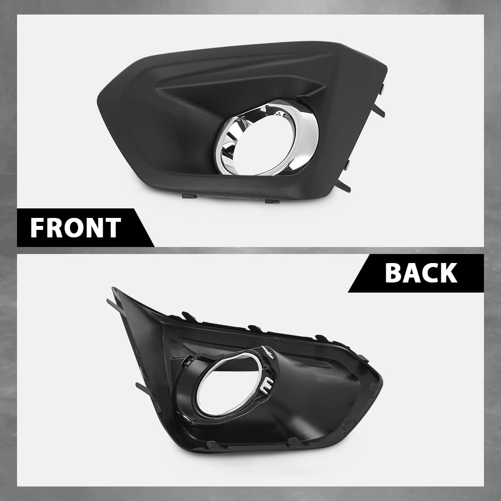 G-PLUS Driver Side Fog Light Bezel w/Chrome Cover Trim Compatible with Subaru Impreza 2012-2014 57731FJ030
