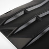 Rear Window Vent Louver Replacement for Dodge Charger 2011-2020 Windshield Sun Shade Cover Unpainted Black ABS 2012 2013 2014 2015 2016 2017 2018 2019