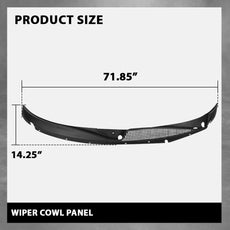 G-PLUS Wiper Cowl Vent Cover Left Right for Chevy Express GMC Savana Van 1996-2017 Side View