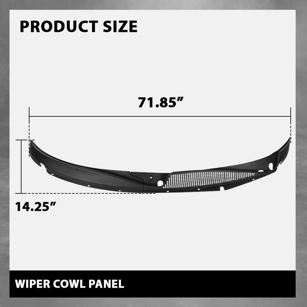 G-PLUS Windshield Wiper Cowl Vent Cover Left&Right Side Compatible with Chevy Express 1500 2500 3500 Van 1996-2017,Compatible with GMC Savana 1500 2500 3500 Van 1996-2017 25826329, 25826330
