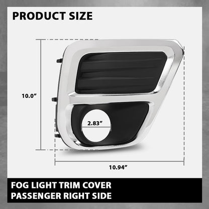 G-PLUS Front Bumper Fog Light Trim Cover Bezel Right Compatible with Subaru Forester 2019-2021 57731SJ060