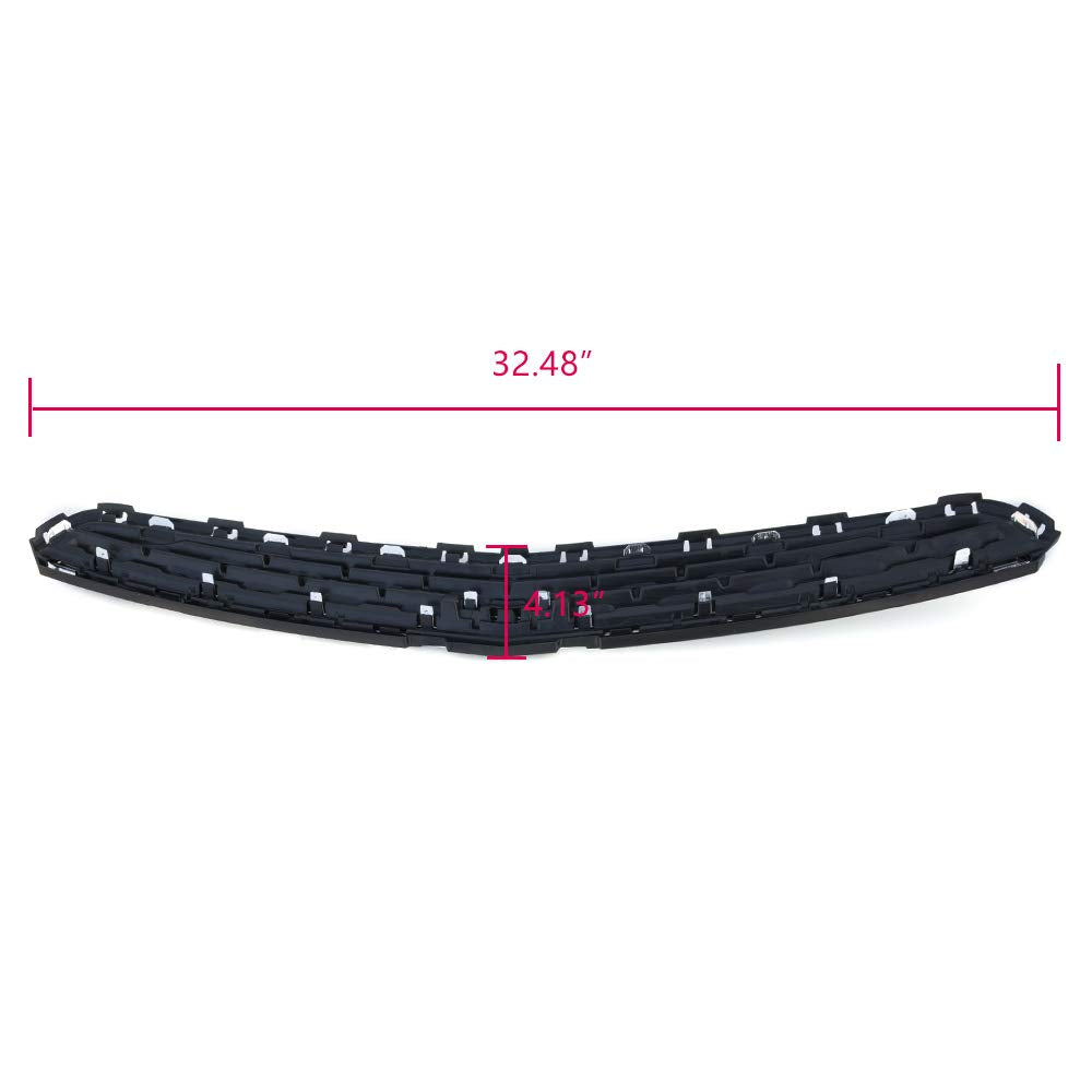 G-PLUS Chrome Front Bumper Hood Upper Grille Assembly Compatible with Chevy Cruze 2015 ABS Honeycomb Mesh Grille