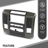 G-PLUS Radio Bezel Dash Trim Panel Compatible with Dodge Ram 2009 2010 2011 2012 Gray