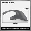 G-PLUS Left Rear Exhaust Pipe Towing Hook Cover Trim Compatible with Range Rover Evoque 2012-2018 Without Sport Type