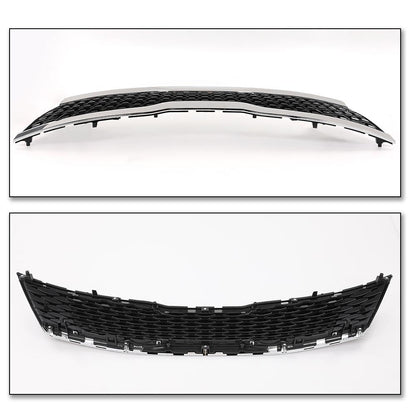G-PLUS Front Upper Bumper Grille Assembly Compatible with Kia Optima LX EX 2016 2017 2018 Chrome ABS Grill 86350-D5020,KI1200189