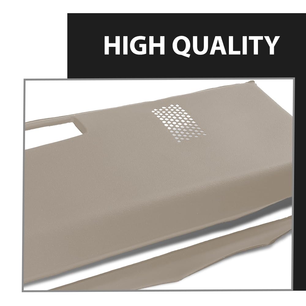 G-PLUS TPE Dashboard Dash Cover Cap w/Adhesive Compatible with Chevy GMC Full Size Pickup 1981-1987/ Chevy GMC SUV 1981-1991 Dash Board Overlay 18601NTL Beige