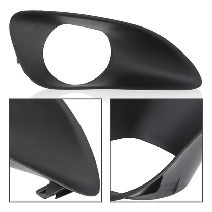G-PLUS Front Bumper Fog Light Driving Lamp Cover Trim Compatible with Toyota Yaris Sedan 2007-2013/Fit Toyota Vios Limo (XP90) 2007-2013/Fit Belta 2006-2012 52127-0D190, 52128-0D090