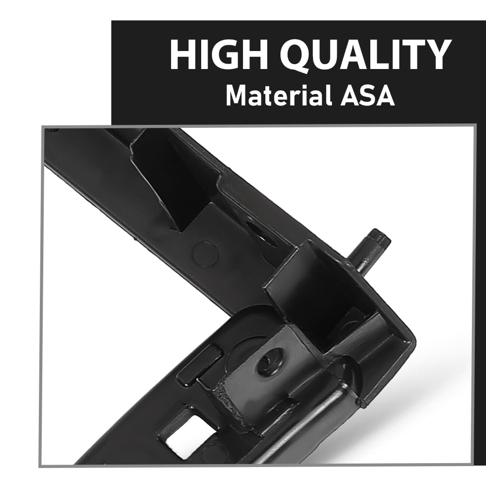 G-PLUS Front Driver and Passenger Side Bumper Bracket Compatible with Lincoln MKZ Base/Select 2017-2020 FO1043150, FO1042150, HP5Z17C947C, HP5Z17C947D Black