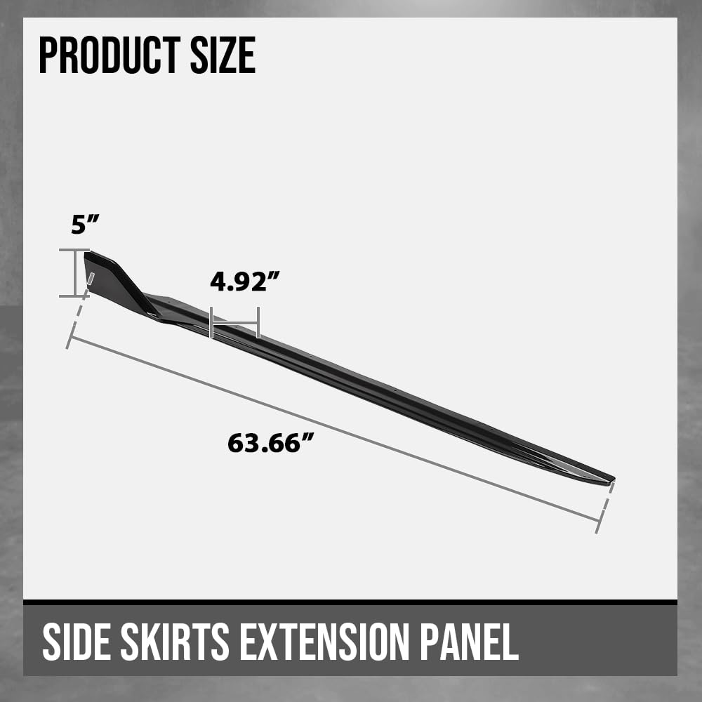 G-PLUS Side Skirts Extension Rocker Panels Compatible with BMW G05 X5 LCI 2019 2020 2021 2022 2023 2024 2025 M Sport Only, Not Fit M Competition, Glossy Black