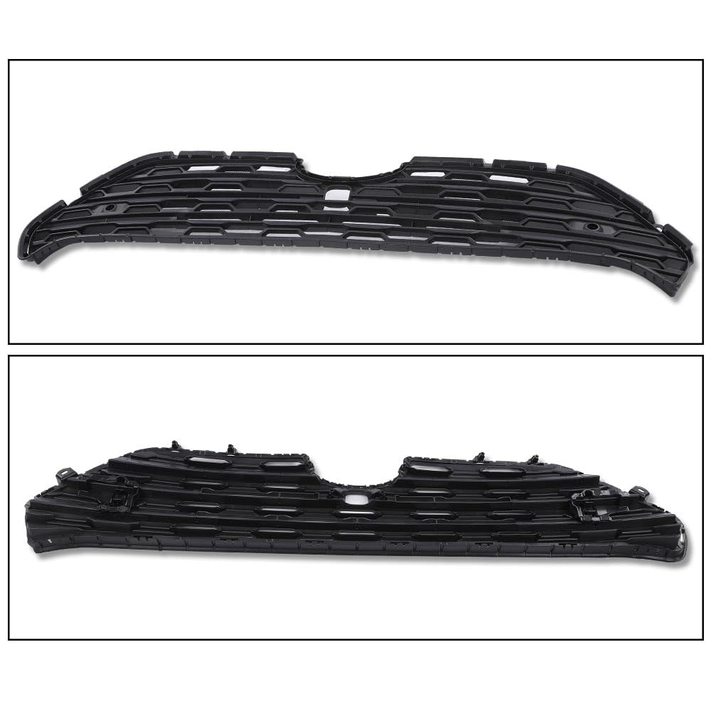 G-PLUS Front Center Bumper Grille with Radar Holes (Black) Compatible with Toyota RAV4 2019 2020 2021 2022 TO1200439, 531120R130
