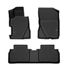 Floor Mats Fit Honda Accord Sedan 4-Door 2008 2009 2010 2011 2012 Not Fit Coupe 2-Door All Weather Full Cover Protection TPE Floor Cargo Liners 1st & 2nd Row Black, alfombras para carro
