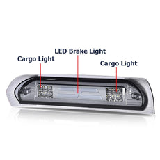 G-PLUS LED Third Brake Light for Dodge RAM 2002-2009 Type X Smoky Lens Chrome Housing Product Image