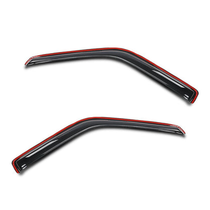 G-PLUS in-Channel Rain Guards 2pcs Compatible with Nissan Pathfinder 1987-1990 Compatible with Nissan Pickup 2-Door Regular Cab 1987-1997 Smoke