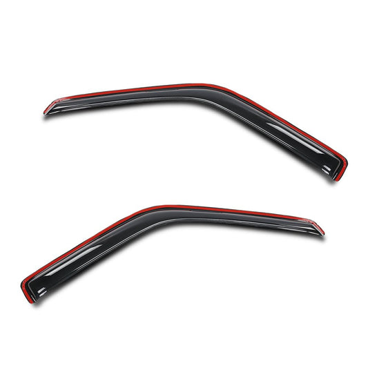 G-PLUS in-Channel Rain Guards 2pcs Compatible with Nissan Pathfinder 1987-1990 Compatible with Nissan Pickup 2-Door Regular Cab 1987-1997 Smoke