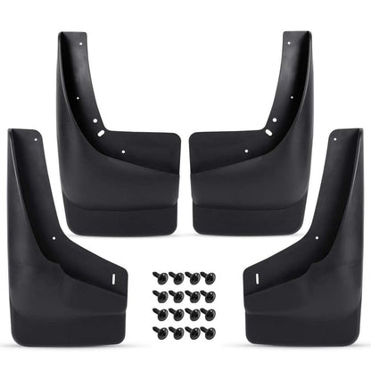 G-PLUS Mud Flaps Splash Guards Fit for Chevy Silverado/GMC Sierra 1500 1999-2007, Fit Sierra 2500 2001-2007/ Avalanche 1500/2500 2002-2006 Front&Rear 4PCS (Only fit Models with Factory Fender Flares)