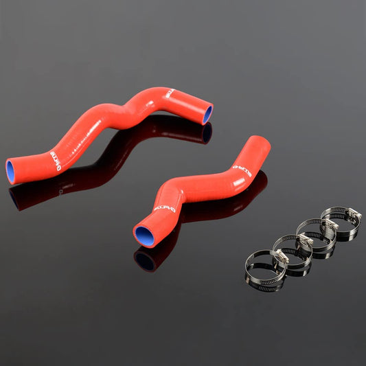 G-PLUS Silicone Radiator Coolant Hose Kit Clamps Compatible For NISSAN SENTRA SPEC-V SER SE-R 2000 2001 2002 2003 2004 2005 2006 Red 2PCS