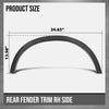 G-PLUS Fender Trim Molding Moulding Rear Right Side Compatible with BMW X3 2011-2017 Fit X4 xDrive28i 2015-2018 / xDrive35i 2015-2016 Fit Models Without M Package 51777210084, BM1791107 Black