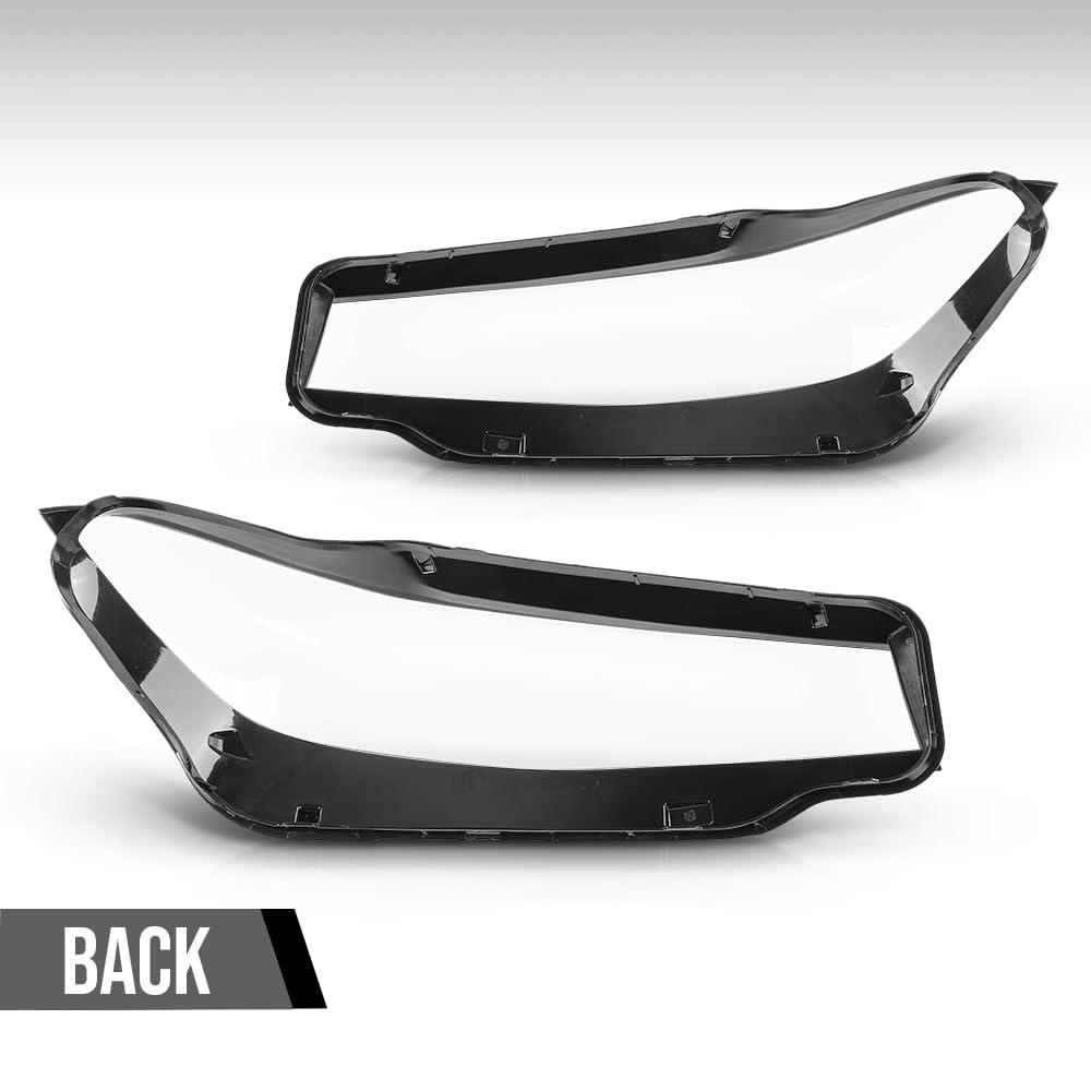 G-PLUS Headlight Lens Cover+Sealant Glue Compatible with BMW 3 Series G20 G21 2023-2024 Left & Right Pair Front Headlamp Lens Cover Clear