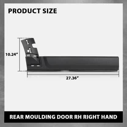 G-PLUS Rear Door Finish Molding Moulding RH Right Side Compatible with LR3 Discovery 3 2005-2009, Fit LR4 Discovery 4 2010-2016