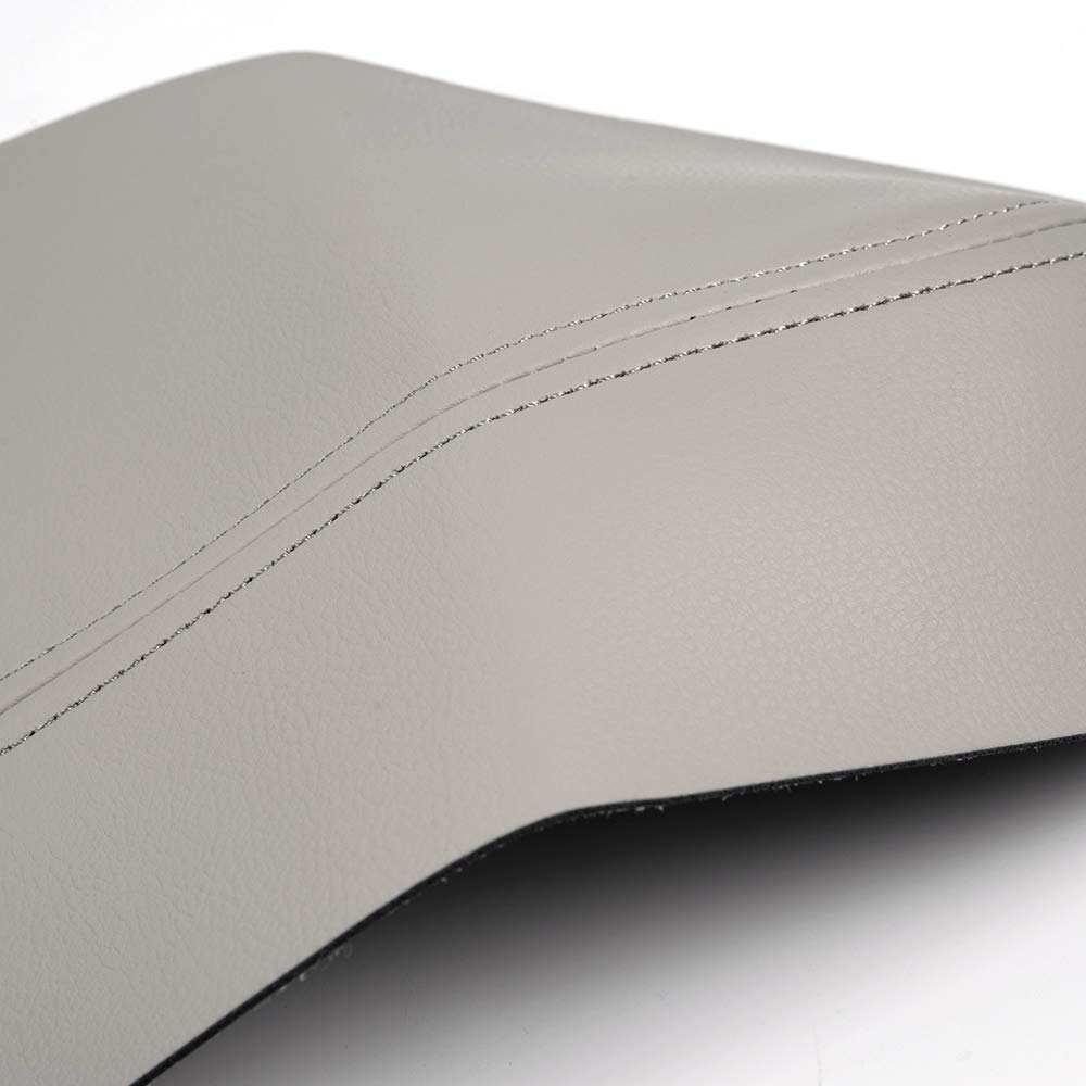 G-PLUS Leather Front Door Panels Armrest Cover Compatible with Honda CR-V CRV 2007-2012 Gray 2pcs