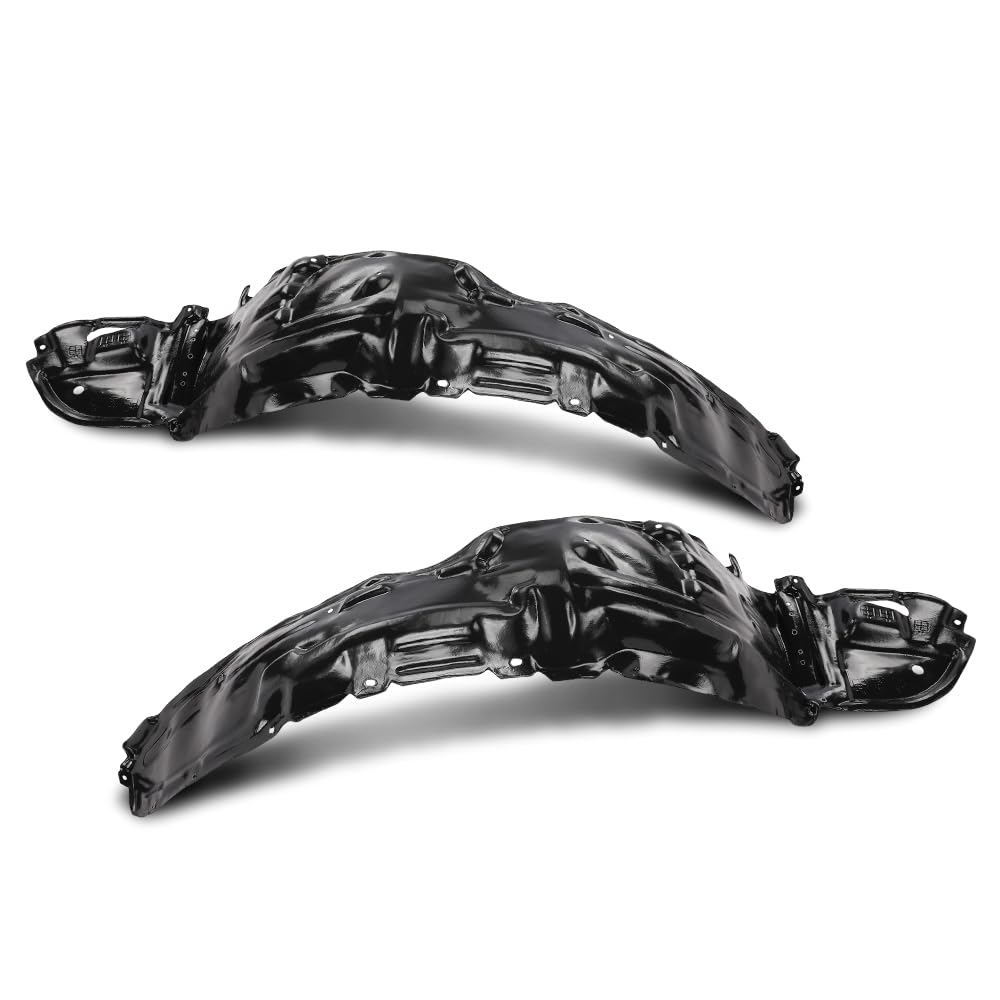 G-PLUS Front Passenger & Driver Side Fender Liner Set Compatible with Toyota Matrix 2003-2008 5387602110, 5387502100, TO1248123, TO1249123 2 PCS Black