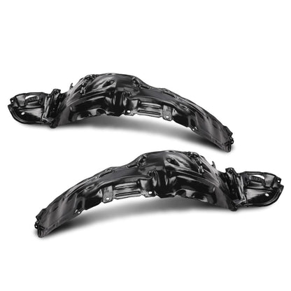 G-PLUS Front Passenger & Driver Side Fender Liner Set Compatible with Toyota Matrix 2003-2008 5387602110, 5387502100, TO1248123, TO1249123 2 PCS Black