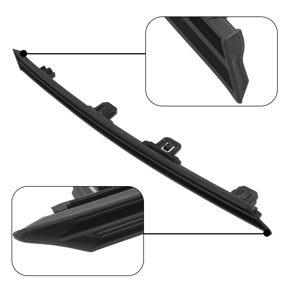 G-PLUS Left Front Bumper Grille Insert Upper Trim Molding Compatible with Toyota Rav4 2019 2020 2021 2022 531240R040, TO1212112