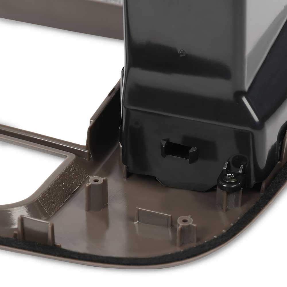 G-PLUS Dash Pad Bezel Graphite & Center Dash Radio Bezel Fit Ford F150 / Ford Expedition 1997-2003 Brown