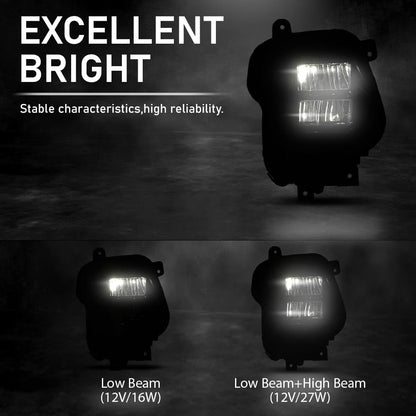 G-PLUS Right Side LED Headlight,Compatible with Hyundai Tucson 2022-2024,92102N9150, HY2503264 Black